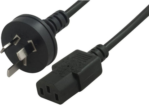 darrahopens Home & Garden > Home Office Accessories ASTROTEK AU Power Cable 2m - Male Wall 240v PC to Power Socket 3pin to IEC 320-C13 for Notebook/AC Adapter Black AU Certified UPAT-IEC-1.8M