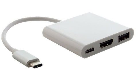 darrahopens Home & Garden > Home Office Accessories ASTROTEK USB 3.1 Type-C (USB-C) to HDMI, USB Type-A and USB Type-C Adapter Male to Female 4K 30Hz for Apple MacBook Chromebook Pixel