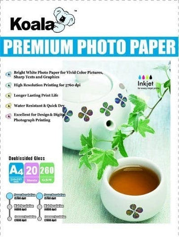 darrahopens Home & Garden > Home Office Accessories AUSTiC 260gsm A4 Double Sided High Gloss Photo Paper (20 Sheets)