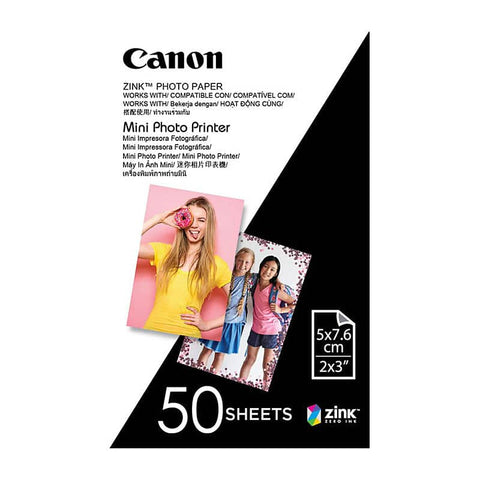 darrahopens Home & Garden > Home Office Accessories Canon Zink Mini Photo Printer Paper for Canon Inspic (50 Sheets) 2 X 3 Inches