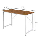 Darrahopens Home & Garden > Home Office Accessories Computer Desk, Sturdy Home Office Laptop Desk Modern Writing Table, Multipurpose Workstation