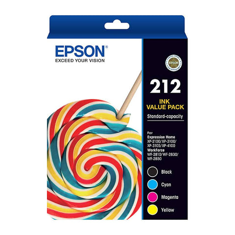 darrahopens Home & Garden > Home Office Accessories EPSON 212 4 Ink Value Pack