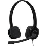 darrahopens Home & Garden > Home Office Accessories Logitech H151 Stereo Headset Light Weight Adjustable Headphone with Microphone 3.5mm jack In-line audio controls Noise-cancelling