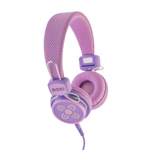 darrahopens Home & Garden > Home Office Accessories MOKI Kid Safe Volume Limited Pink & Purple Headphones