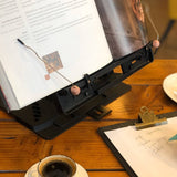 Darrahopens Home & Garden > Home Office Accessories Pelican Stand White Adjustable Laptop Holder Foldable Tablet Book PC Desk