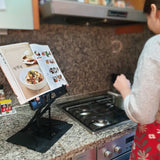 Darrahopens Home & Garden > Home Office Accessories Pelican Stand White Adjustable Laptop Holder Foldable Tablet Book PC Desk