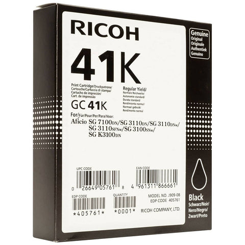 darrahopens Home & Garden > Home Office Accessories RICOH GC41K Black Cartridge