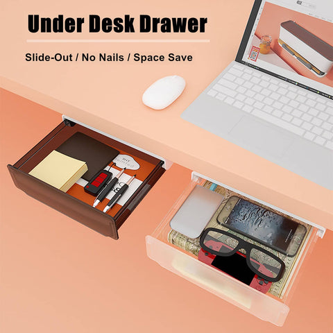 darrahopens Home & Garden > Home Office Accessories Under Desk Drawer Slide-out Large Office Organizers and Storage Drawers - Small Black