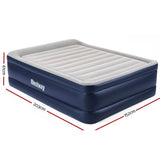 darrahopens Home & Garden > Inflatable Mattress Bestway Queen Air Bed Inflatable Mattress Sleeping Mat Battery Built-in Pump