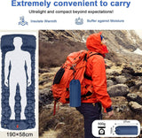 Darrahopens Home & Garden > Inflatable Mattress Ultralight Inflatable Camping Sleeping Pad with Pillow for Travelling and Hiking