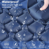 Darrahopens Home & Garden > Inflatable Mattress Ultralight Inflatable Camping Sleeping Pad with Pillow for Travelling and Hiking