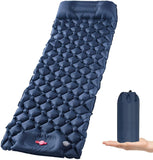 Darrahopens Home & Garden > Inflatable Mattress Ultralight Inflatable Camping Sleeping Pad with Pillow for Travelling and Hiking