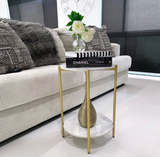 Darrahopens Home & Garden Interior Ave - Alba Gold Side Table