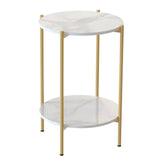 Darrahopens Home & Garden Interior Ave - Alba Gold Side Table