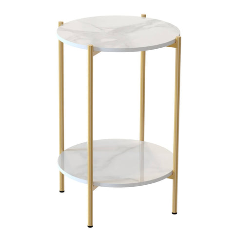Darrahopens Home & Garden Interior Ave - Alba Gold Side Table