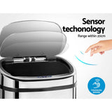 darrahopens Home & Garden > Kitchen Bins 68L Stainless Steel Motion Sensor Rubbish Bin