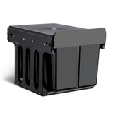 darrahopens Home & Garden > Kitchen Bins Cefito 2x15L Pull Out Bin - Black