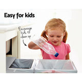 darrahopens Home & Garden > Kitchen Bins Cefito 2x15L Pull Out Bin - Grey