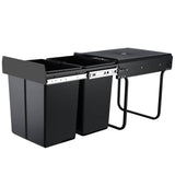 darrahopens Home & Garden > Kitchen Bins Cefito 2x20L Pull Out Bin - Black
