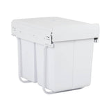 darrahopens Home & Garden > Kitchen Bins Cefito 2x20L Pull Out Bin - White