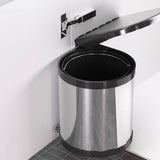 darrahopens Home & Garden > Kitchen Bins Cefito Kitchen Swing Out Pull Out Bin Stainless Steel Garbage Rubbish Can 12L