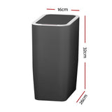 Darrahopens Home & Garden > Kitchen Bins Devanti Motion Sensor Bin Automatic Rubbish Bins Waste Trash Can Ash Black 9L