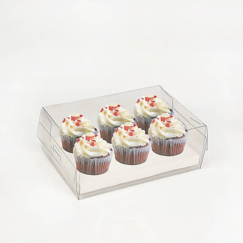 darrahopens Home & Garden > Kitchenware 10Pcs Clear Dessert Boxes Cupcake Packing Boxes Bakery Cake Wrapping Boxes