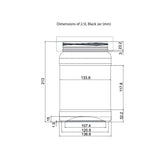 Darrahopens Home & Garden > Kitchenware 10x 2.5L Wide Mouth Plastic Jars and Lids Black - Empty Protein and Powder Tubs