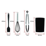 darrahopens Home & Garden > Kitchenware 11pcs Kitchen Utensil Set Silicone Heat-Resistant Non-Stick Kitchen Utensils kit