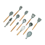 darrahopens Home & Garden > Kitchenware 11x Kitchen Utensils for Cooking Baking Silicone Set