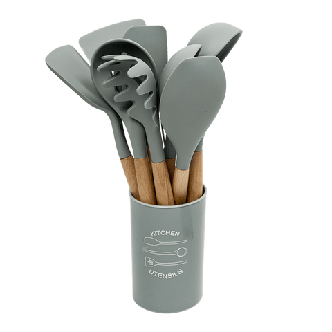 darrahopens Home & Garden > Kitchenware 11x Kitchen Utensils for Cooking Baking Silicone Set