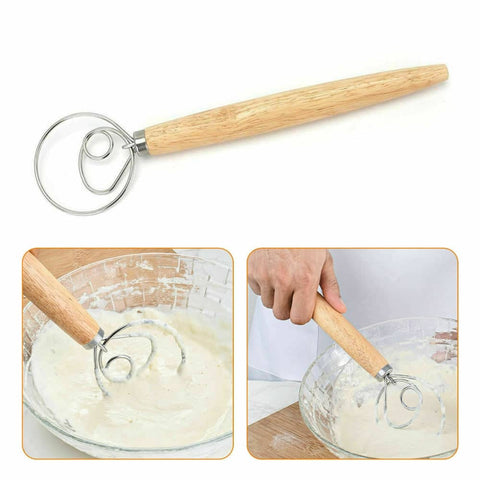 Darrahopens Home & Garden > Kitchenware 13 INCHES BAKING DOUGH STAINLESS STEEL LARGE WIRE WHISK MIXER BREAD COOKING TOOL