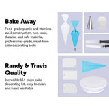 darrahopens Home & Garden > Kitchenware 164Pcs Cake Decorating Kit Turntable Rotating Baking Flower Icing Piping Nozzles