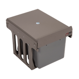 darrahopens Home & Garden > Kitchenware 2x 15L Pull Out Trash Bin Dual Kitchen Garbage Waste Basket Cabinet Bin