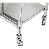 darrahopens Home & Garden > Kitchenware 3 Tiers Food Trolley Cart Stainless Steel Utility Kitchen Dining Service