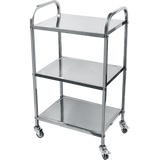 darrahopens Home & Garden > Kitchenware 3 Tiers Food Trolley Cart Stainless Steel Utility Kitchen Dining Service