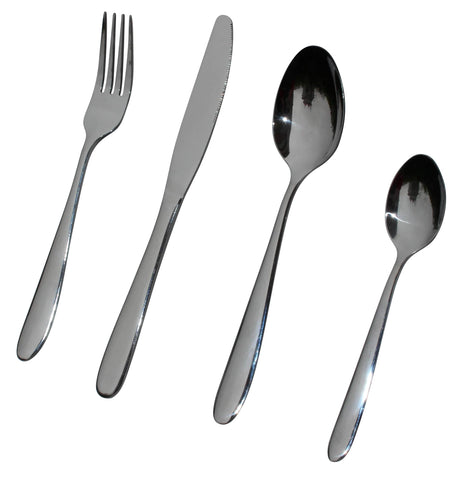 darrahopens Home & Garden > Kitchenware 32 Piece Stainless Steel Cutlery Set Knives Fork Spoon Teaspoon
