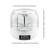Darrahopens Home & Garden > Kitchenware 6-In-1 Cereal Dispenser Rotating Grain Container 10KG Rice Storage Dry Food Box