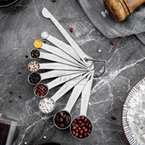 Darrahopens Home & Garden > Kitchenware 7pcs Stainless Steel Measuring Spoons