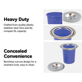 darrahopens Home & Garden > Kitchenware 8L Concealed Benchtop Bin