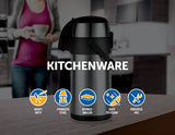 darrahopens Home & Garden > Kitchenware Air Pot for Tea Coffee 5L Pump Action Insulated Airpot Flask Drink Dispenser