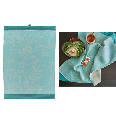 Darrahopens Home & Garden > Kitchenware Bedding House Van Gogh Fleurir Blue Tea Towel