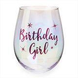 Darrahopens Home & Garden > Kitchenware Birthday Girl Irid Wine Glass
