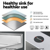 darrahopens Home & Garden > Kitchenware Cefito 100x60cm Commercial Stainless Steel Sink Kitchen Bench