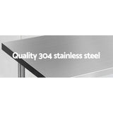 darrahopens Home & Garden > Kitchenware Cefito 1524 x 610mm Commercial Stainless Steel Kitchen Bench