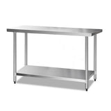 darrahopens Home & Garden > Kitchenware Cefito 1524 x 610mm Commercial Stainless Steel Kitchen Bench