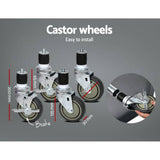 darrahopens Home & Garden > Kitchenware Cefito 1829 x 762mm Commercial Stainless Steel Kitchen Bench with 4pcs Castor Wheels