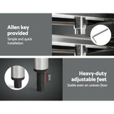 darrahopens Home & Garden > Kitchenware Cefito 1829 x 762mm Commercial Stainless Steel Kitchen Bench with 4pcs Castor Wheels