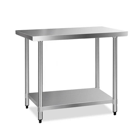 darrahopens Home & Garden > Kitchenware Cefito 610 x 1219mm Commercial Stainless Steel Kitchen Bench