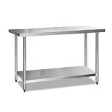 darrahopens Home & Garden > Kitchenware Cefito 610 x 1524mm Commercial Stainless Steel Kitchen Bench